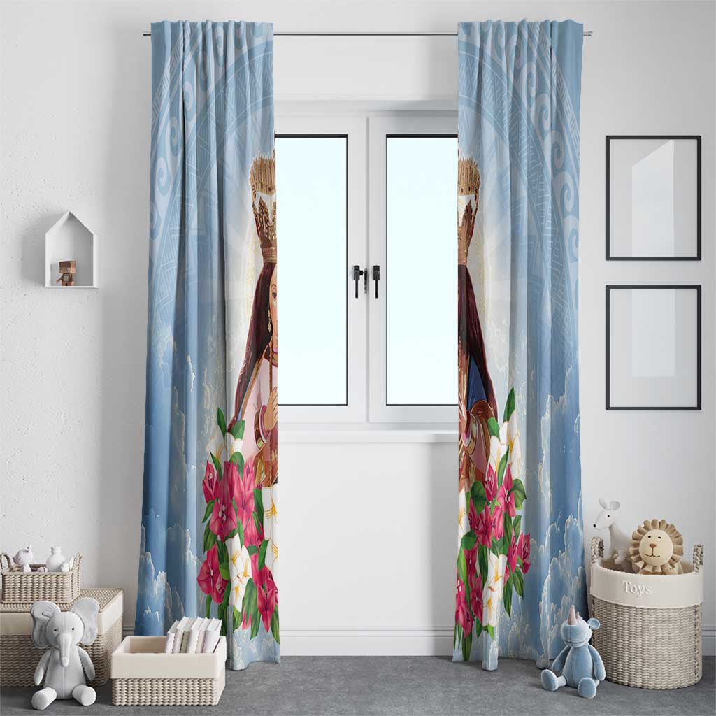 Guam Patroness Window Curtain The Legend Santa Marian Kamalen LT05 - Polynesian Pride