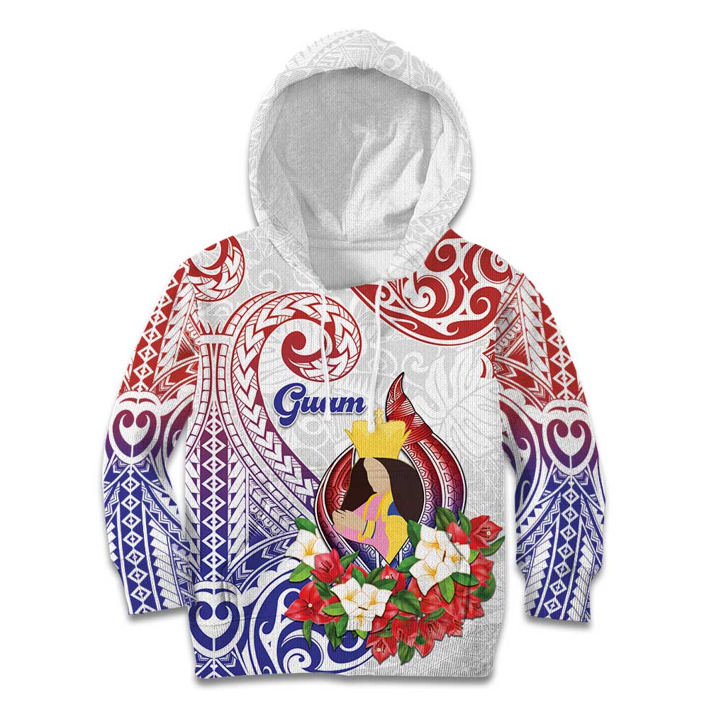 Happy Guam Santa Marian Kamalen Day Kid Hoodie LT05 Hoodie White - Polynesian Pride