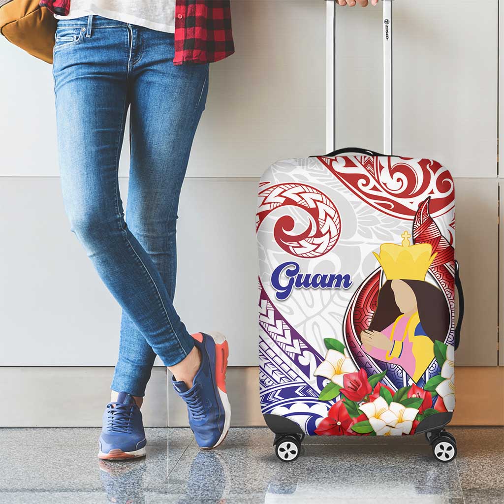 Happy Guam Santa Marian Kamalen Day Luggage Cover LT05 - Polynesian Pride