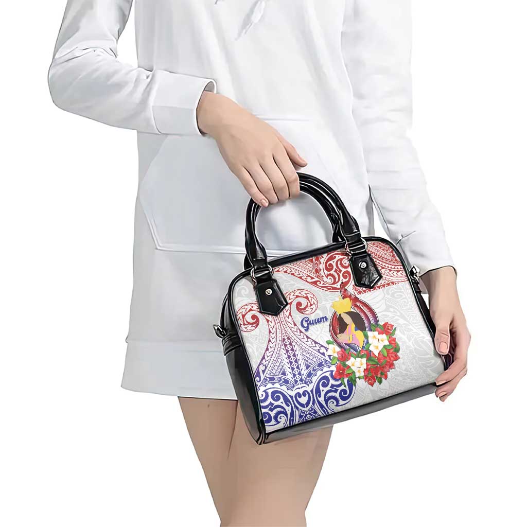 Happy Guam Santa Marian Kamalen Day Shoulder Handbag LT05 - Polynesian Pride