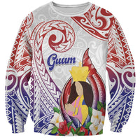 Happy Guam Santa Marian Kamalen Day Sweatshirt LT05 Unisex White - Polynesian Pride