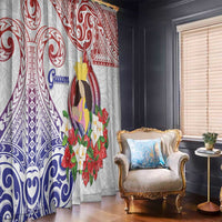 Happy Guam Santa Marian Kamalen Day Window Curtain LT05 - Polynesian Pride