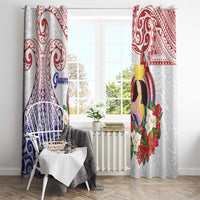 Happy Guam Santa Marian Kamalen Day Window Curtain LT05 - Polynesian Pride