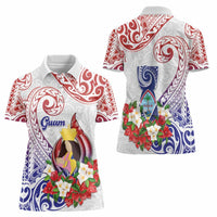 Happy Guam Santa Marian Kamalen Day Women Polo Shirt LT05 - Polynesian Pride