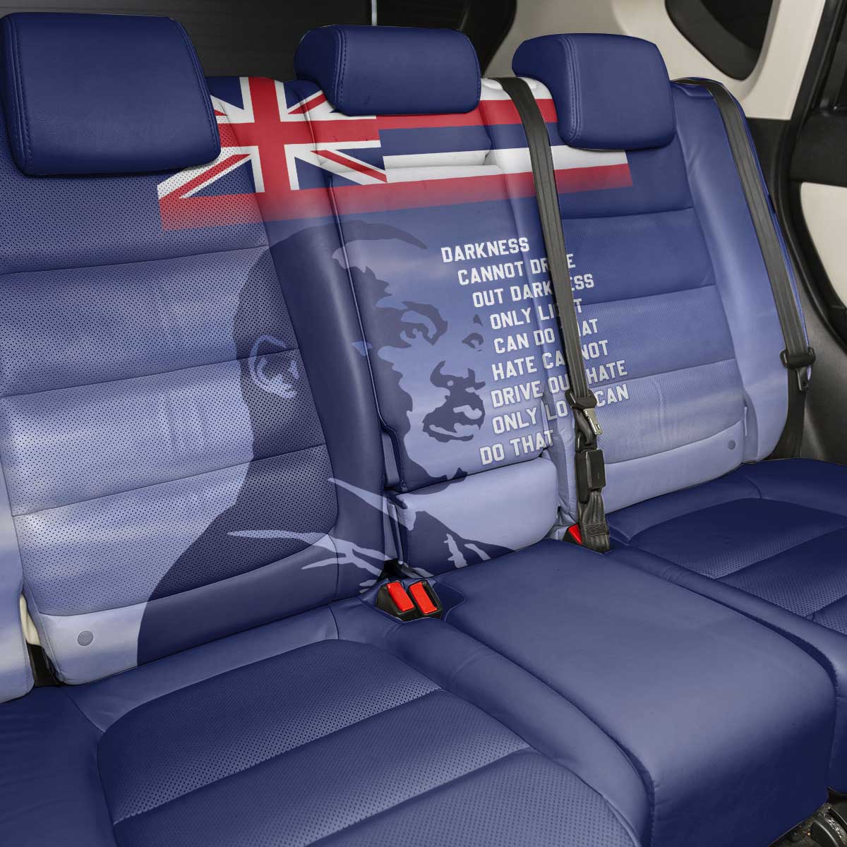 Hawaii MLK Day Back Car Seat Cover LT05 - Polynesian Pride
