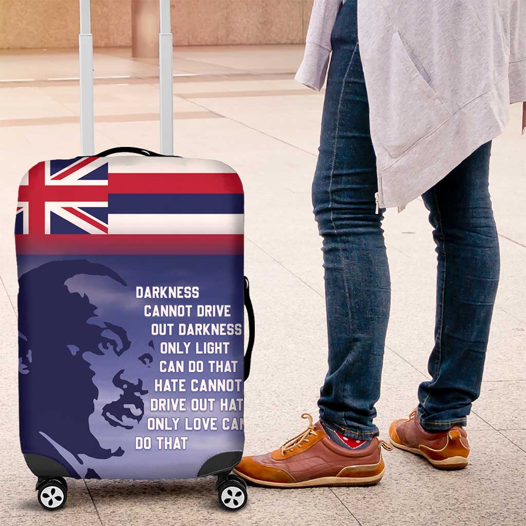 Hawaii MLK Day Luggage Cover LT05 Blue - Polynesian Pride