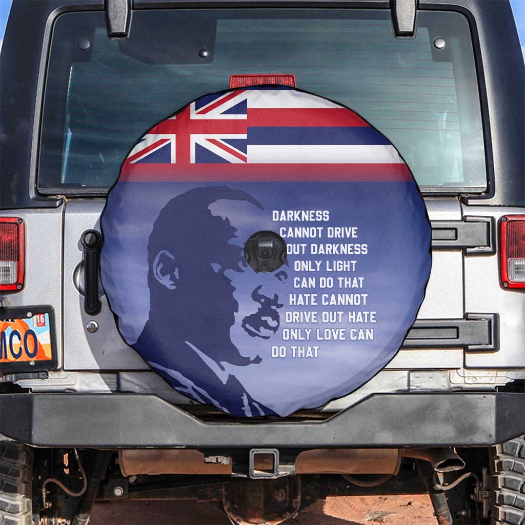 Hawaii MLK Day Spare Tire Cover LT05 Blue - Polynesian Pride