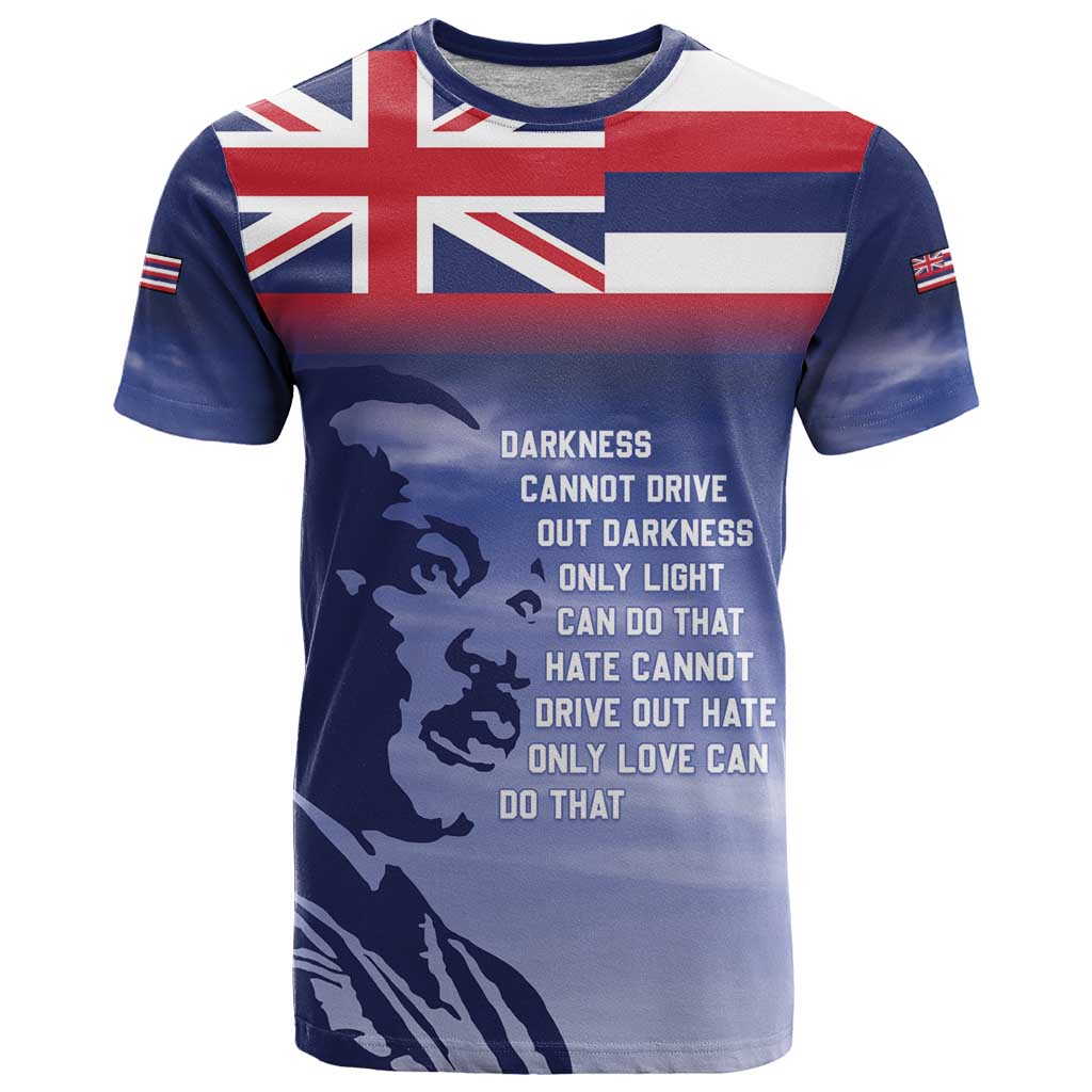 Hawaii MLK Day T Shirt LT05 Blue - Polynesian Pride