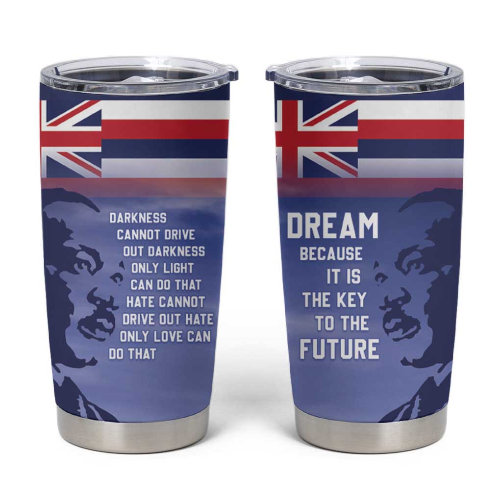 Hawaii MLK Day Tumbler Cup LT05 Blue - Polynesian Pride