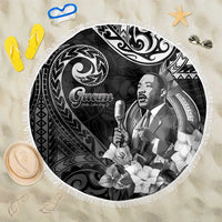 Guam MLK Day Beach Blanket The Legacy Of MLK LT05 One Size 150cm Black - Polynesian Pride