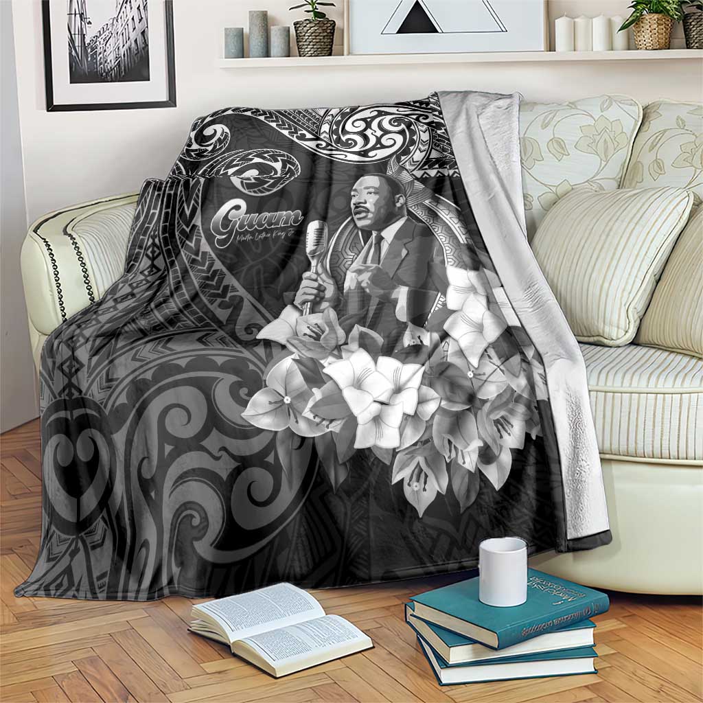 Guam MLK Day Blanket The Legacy Of MLK LT05 Black - Polynesian Pride