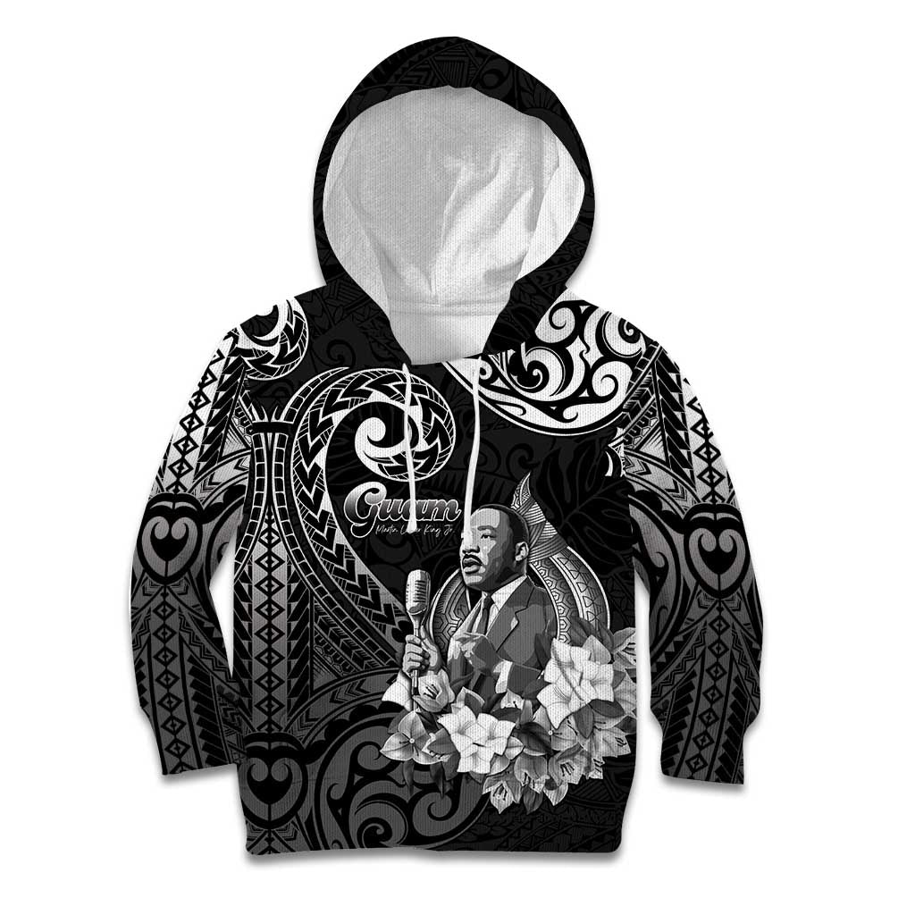 Guam MLK Day Kid Hoodie The Legacy Of MLK LT05 Hoodie Black - Polynesian Pride
