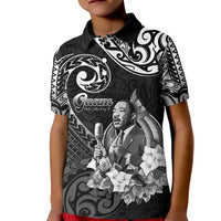 Guam MLK Day Kid Polo Shirt The Legacy Of MLK LT05 Kid Black - Polynesian Pride