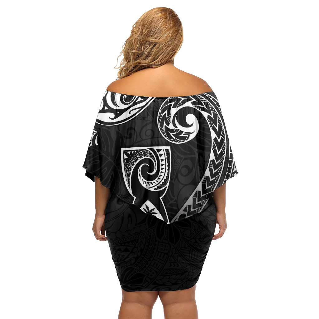 Guam MLK Day Off Shoulder Short Dress The Legacy Of MLK LT05 - Polynesian Pride