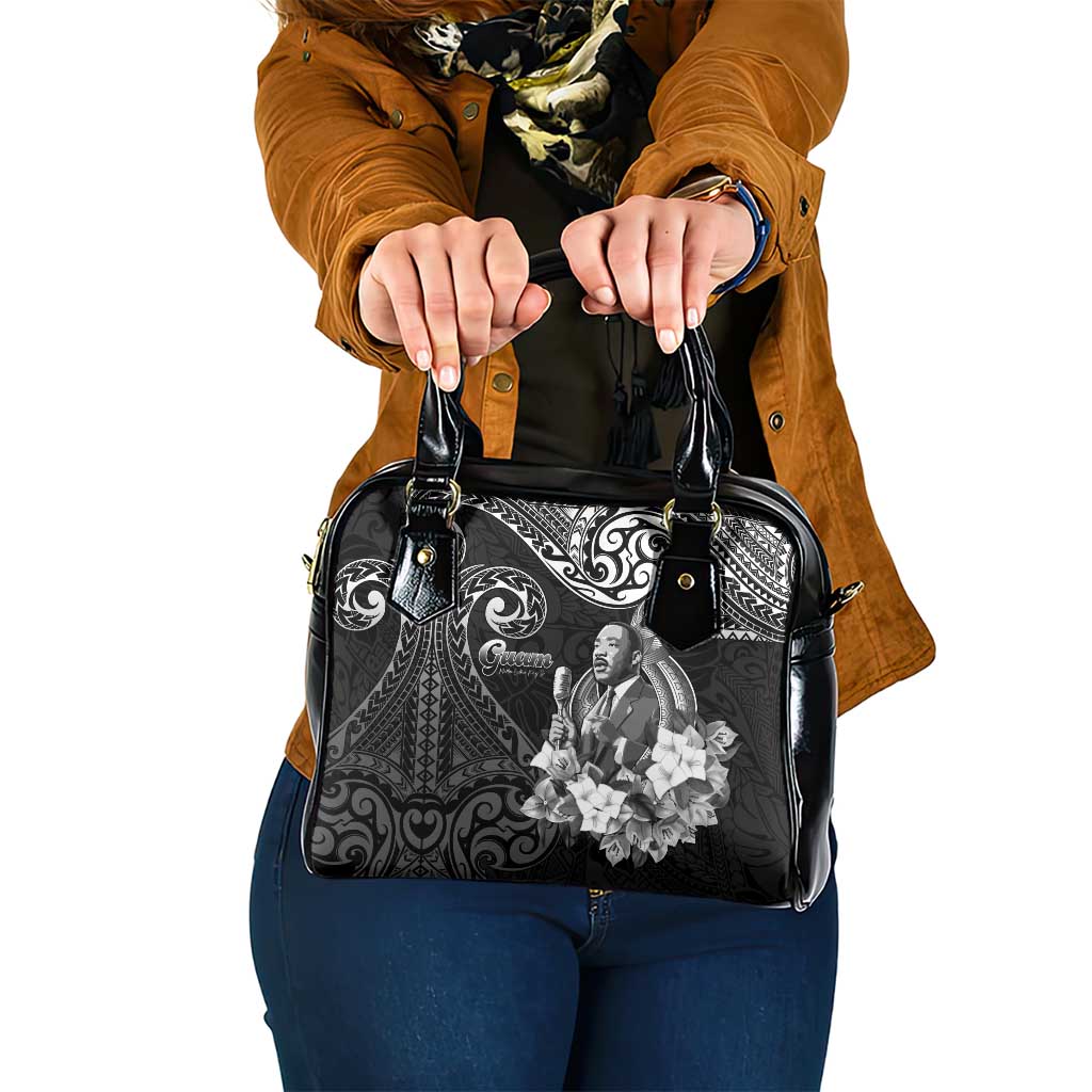 Guam MLK Day Shoulder Handbag The Legacy Of MLK LT05 One Size Black - Polynesian Pride