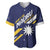 Personalised Happy Nauru Independence Day Baseball Jersey Polynesian Pattern