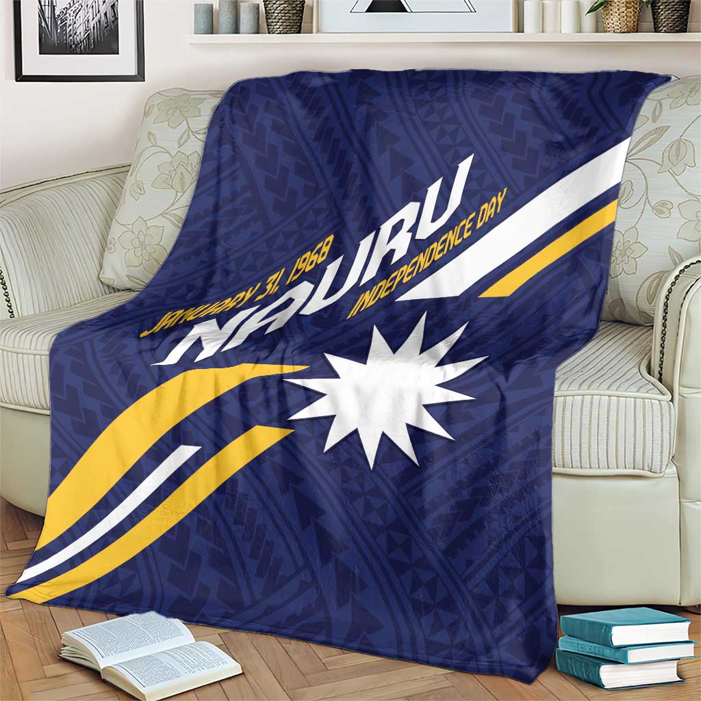Happy Nauru Independence Day Blanket Polynesian Pattern LT05 - Polynesian Pride