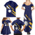 Personalised Happy Nauru Independence Day Family Matching Summer Maxi Dress and Hawaiian Shirt Polynesian Pattern