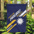 Happy Nauru Independence Day Garden Flag Polynesian Pattern