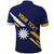 Personalised Happy Nauru Independence Day Polo Shirt Polynesian Pattern