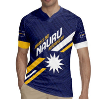 Personalised Happy Nauru Independence Day Rugby Jersey Polynesian Pattern LT05 - Polynesian Pride