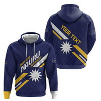 Personalised Happy Nauru Independence Day Zip Hoodie Polynesian Pattern LT05 - Polynesian Pride