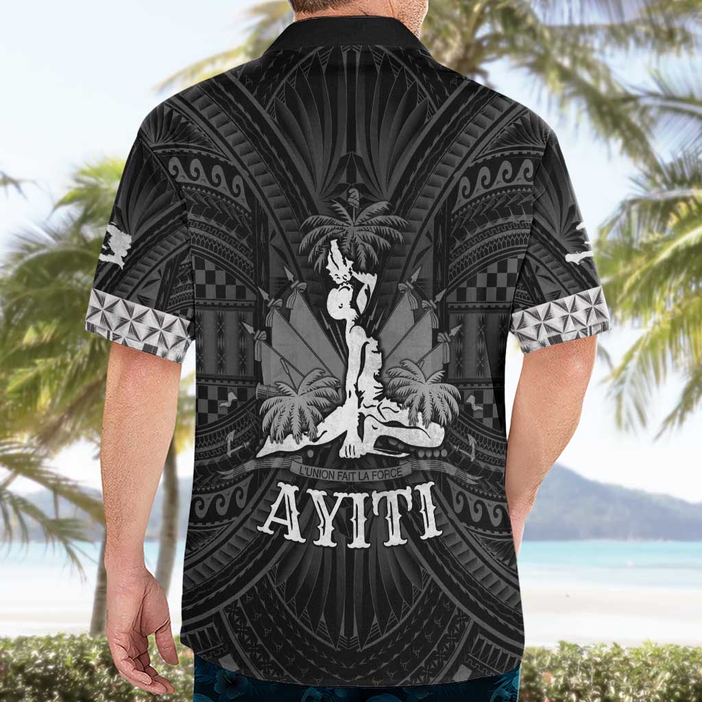 Haiti 1804 Hawaiian Shirt Polynesian Silver Neg Maron LT05 - Polynesian Pride