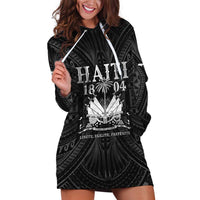 Haiti 1804 Hoodie Dress Polynesian Silver Neg Maron LT05 Silver - Polynesian Pride