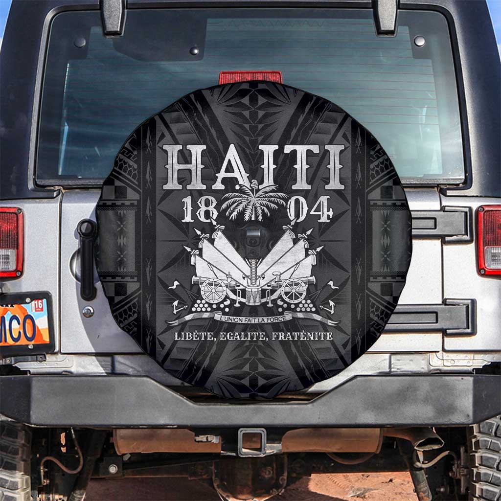 Haiti 1804 Spare Tire Cover Polynesian Silver Neg Maron