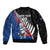 Custom New Zealand Auckland Cricket Bomber Jacket With Maori Pattern