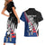 Custom New Zealand Auckland Cricket Couples Matching Short Sleeve Bodycon Dress and Hawaiian Shirt With Maori Pattern