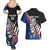 Custom New Zealand Auckland Cricket Couples Matching Summer Maxi Dress and Hawaiian Shirt With Maori Pattern