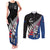 Custom New Zealand Auckland Cricket Couples Matching Tank Maxi Dress and Long Sleeve Button Shirt With Maori Pattern