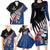 Custom New Zealand Auckland Cricket Family Matching Long Sleeve Bodycon Dress and Hawaiian Shirt With Maori Pattern