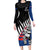 Custom New Zealand Auckland Cricket Family Matching Long Sleeve Bodycon Dress and Hawaiian Shirt With Maori Pattern