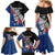 Custom New Zealand Auckland Cricket Family Matching Mermaid Dress and Hawaiian Shirt With Maori Pattern