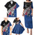 Custom New Zealand Auckland Cricket Family Matching Puletasi and Hawaiian Shirt With Maori Pattern