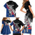 Custom New Zealand Auckland Cricket Family Matching Short Sleeve Bodycon Dress and Hawaiian Shirt With Maori Pattern