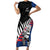 Custom New Zealand Auckland Cricket Family Matching Short Sleeve Bodycon Dress and Hawaiian Shirt With Maori Pattern