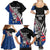 Custom New Zealand Auckland Cricket Family Matching Summer Maxi Dress and Hawaiian Shirt With Maori Pattern