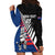 Custom New Zealand Auckland Cricket Hoodie Dress With Maori Pattern