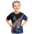 Custom New Zealand Auckland Cricket Kid T Shirt With Maori Pattern