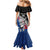 Custom New Zealand Auckland Cricket Mermaid Dress With Maori Pattern