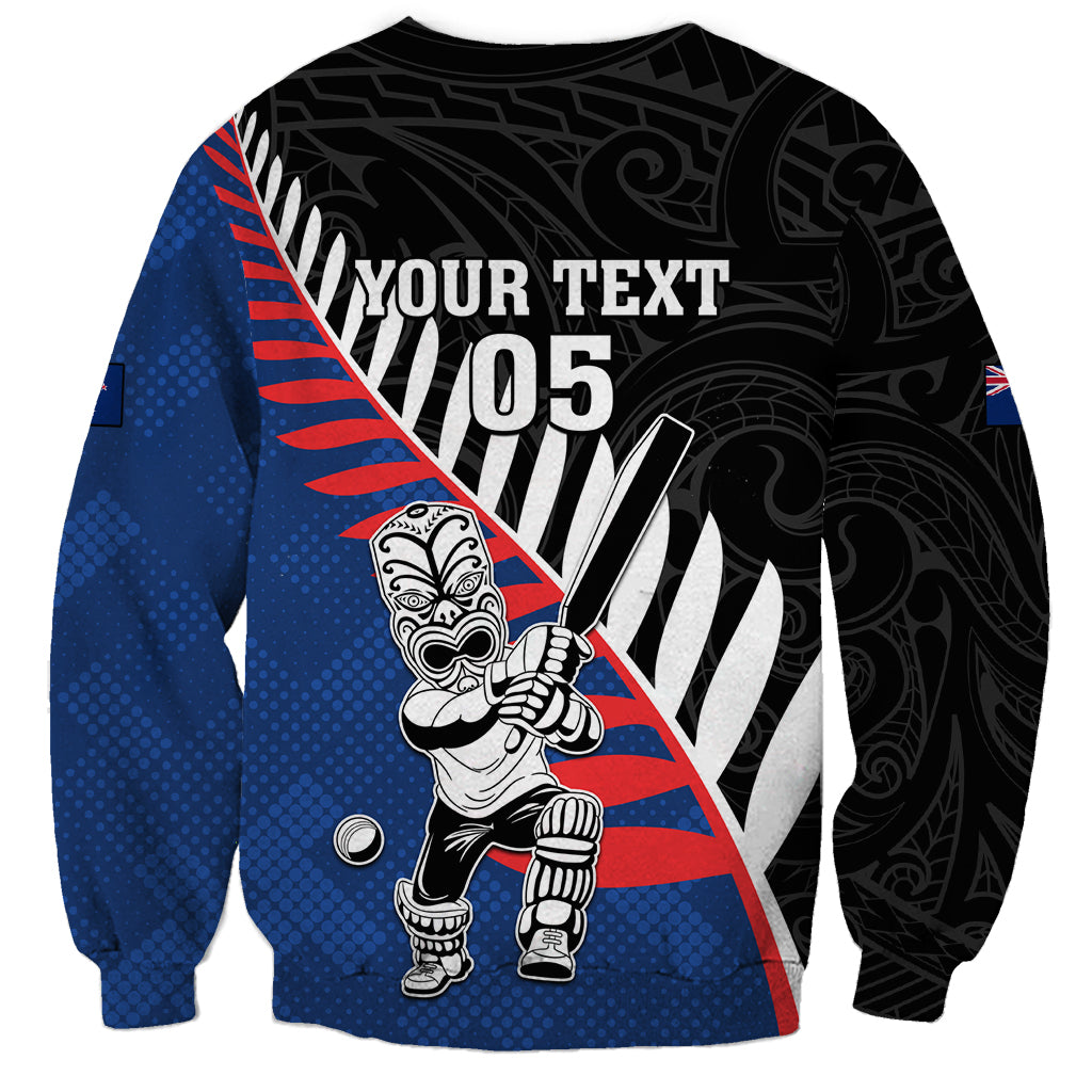 Custom New Zealand Auckland Cricket Sweatshirt With Maori Pattern LT05 - Polynesian Pride