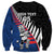 Custom New Zealand Auckland Cricket Sweatshirt With Maori Pattern