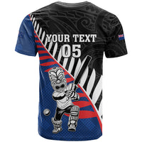 Custom New Zealand Auckland Cricket T Shirt With Maori Pattern LT05 - Polynesian Pride