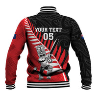 Custom New Zealand Canterbury Cricket Baseball Jacket With Maori Pattern LT05 - Polynesian Pride