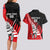 Custom New Zealand Canterbury Cricket Couples Matching Long Sleeve Bodycon Dress and Hawaiian Shirt With Maori Pattern