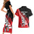 Custom New Zealand Canterbury Cricket Couples Matching Short Sleeve Bodycon Dress and Hawaiian Shirt With Maori Pattern