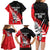 Custom New Zealand Canterbury Cricket Family Matching Long Sleeve Bodycon Dress and Hawaiian Shirt With Maori Pattern